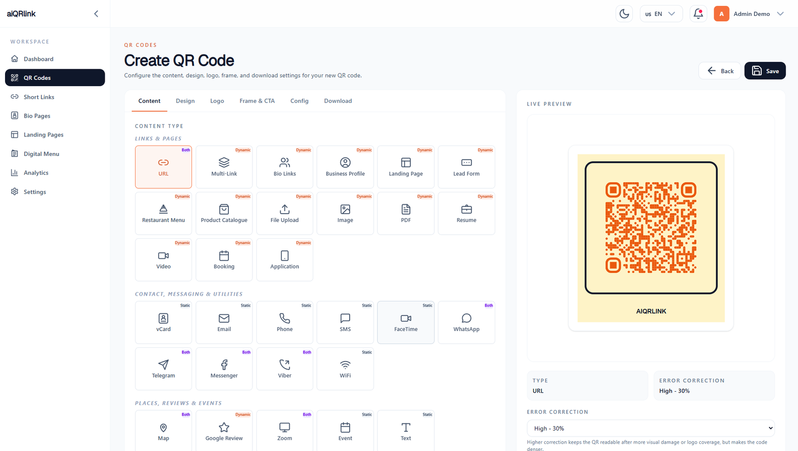 Dynamic QR Codes